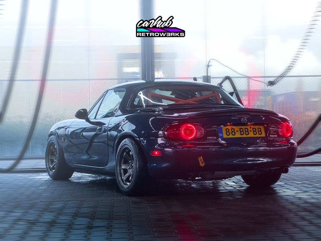 NB1 Mazda MX-5 NB Halo Taillights retrofitted with halos dutch car