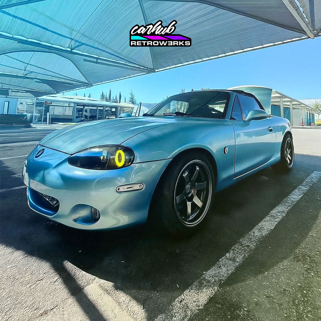 NB2 Mazda MX-5 Miata Dark RGB Halo Head Light Set