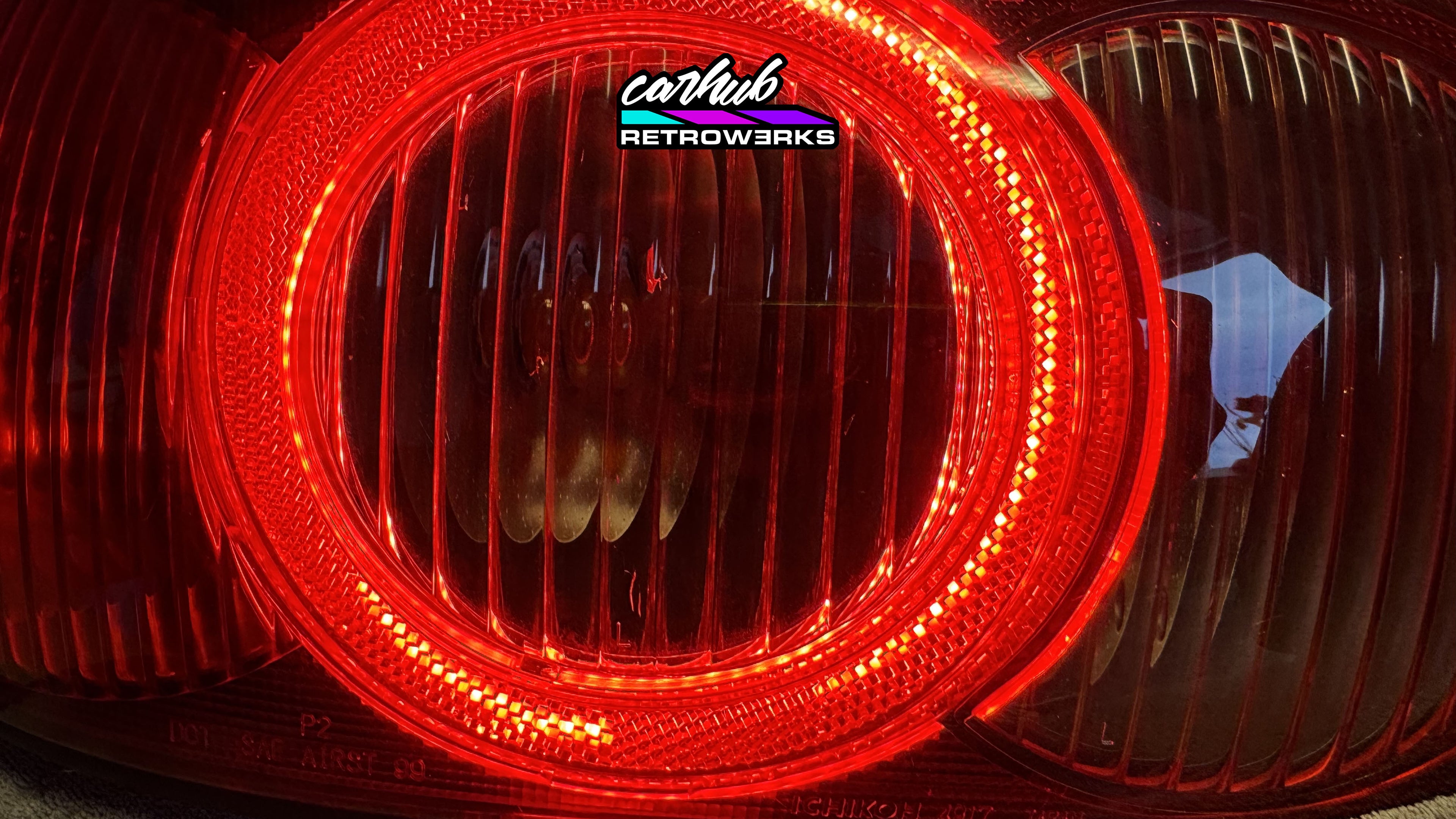 (B-Grade) NB2 Mazda MX-5 Miata Halo Tail Light Set Tinted