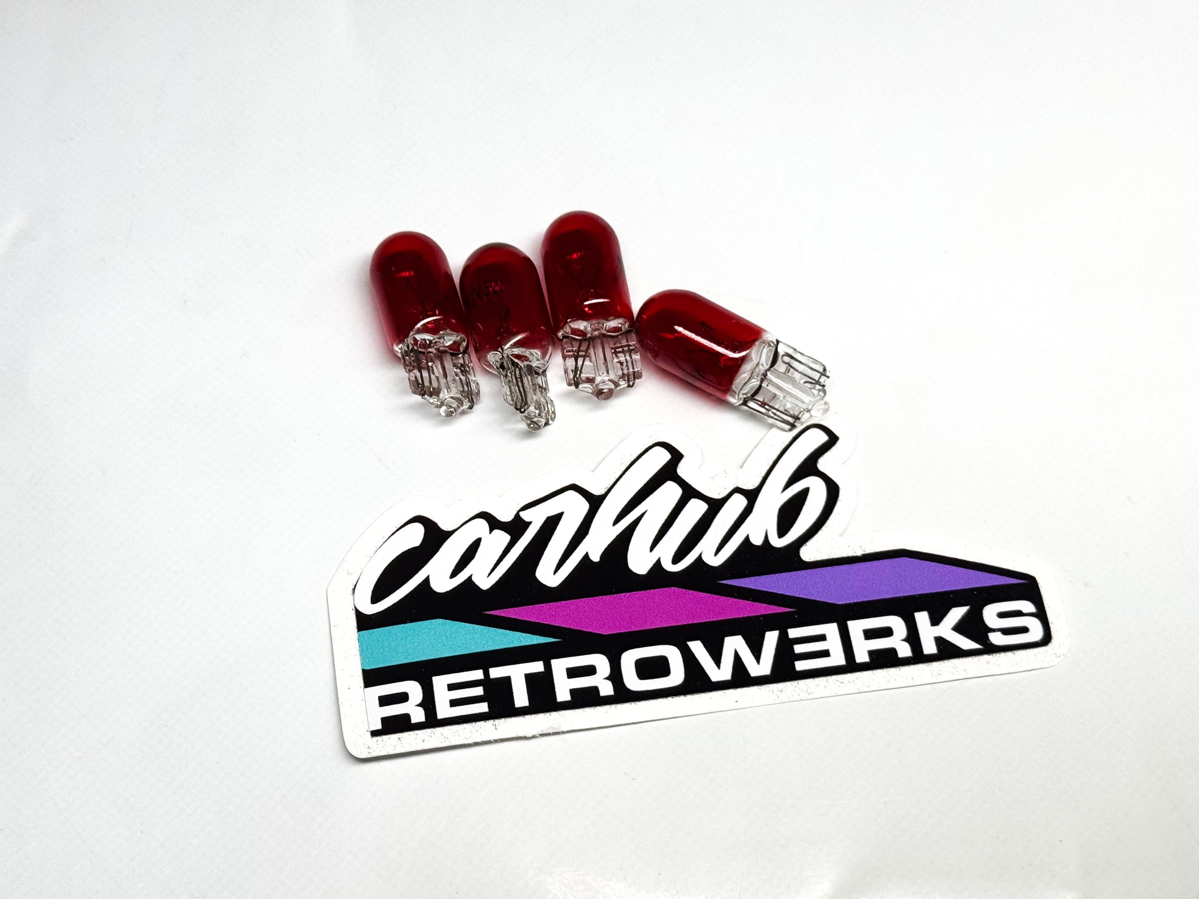 set of red halogen bulbs to replace nb1 nb2 gauge cluster lighting to red