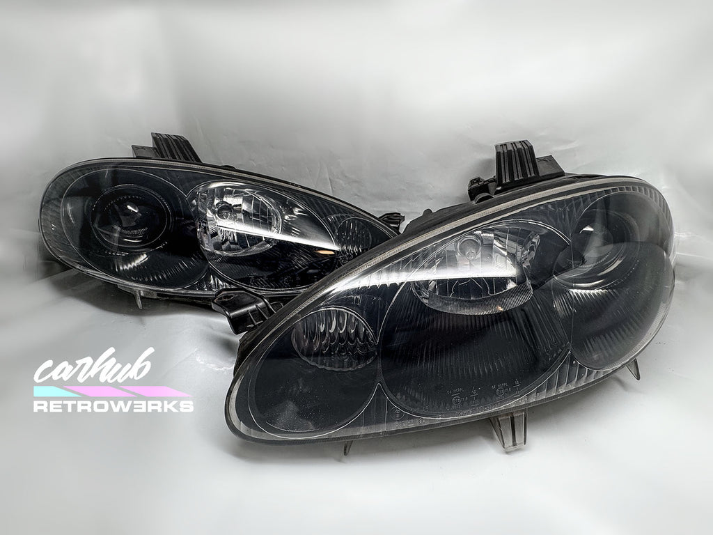 gloss black housing nbfl nb2 headlights by carhub retrowerks