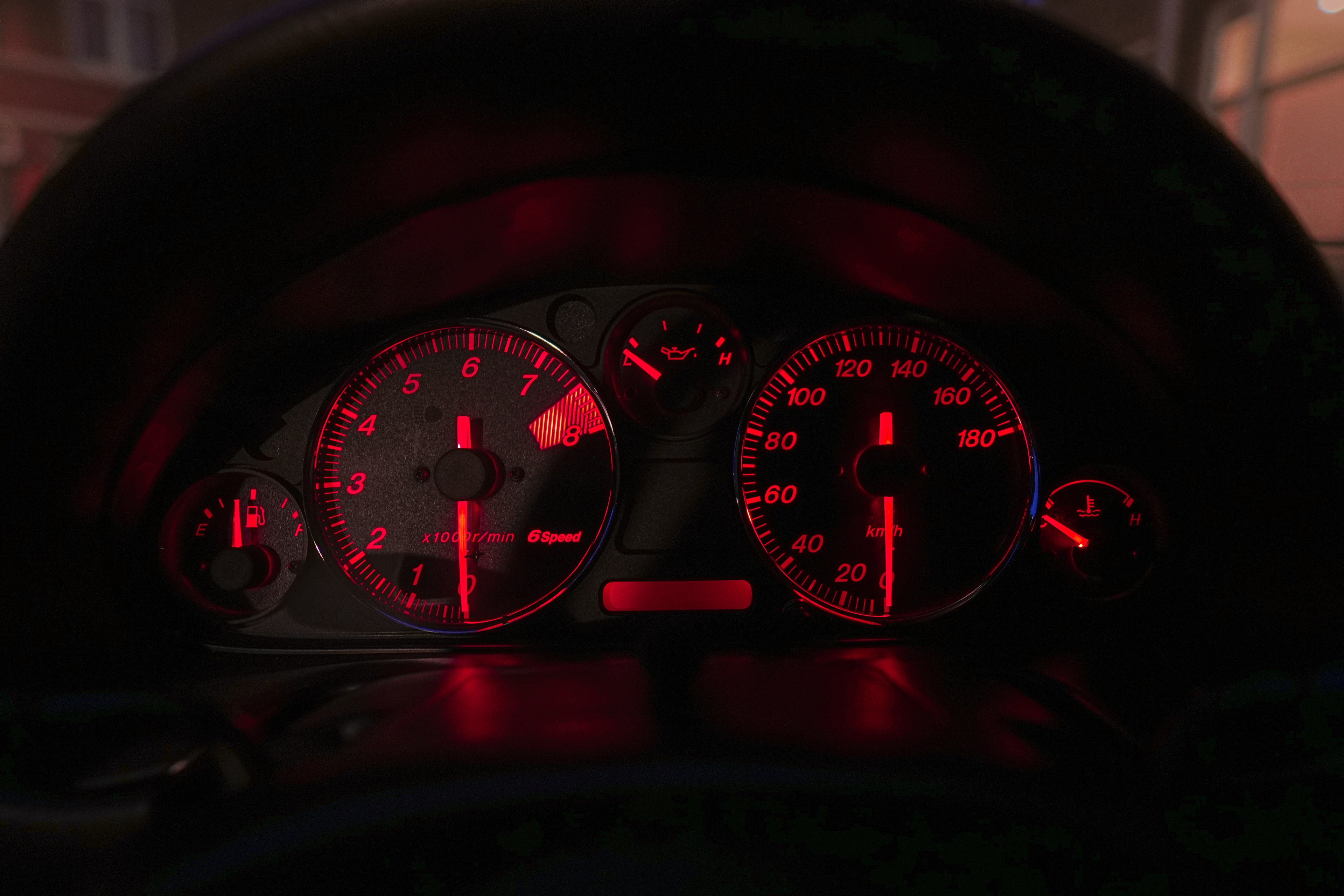 JDM NB1 RS Cluster with red led lighting by carhub retrowerks
