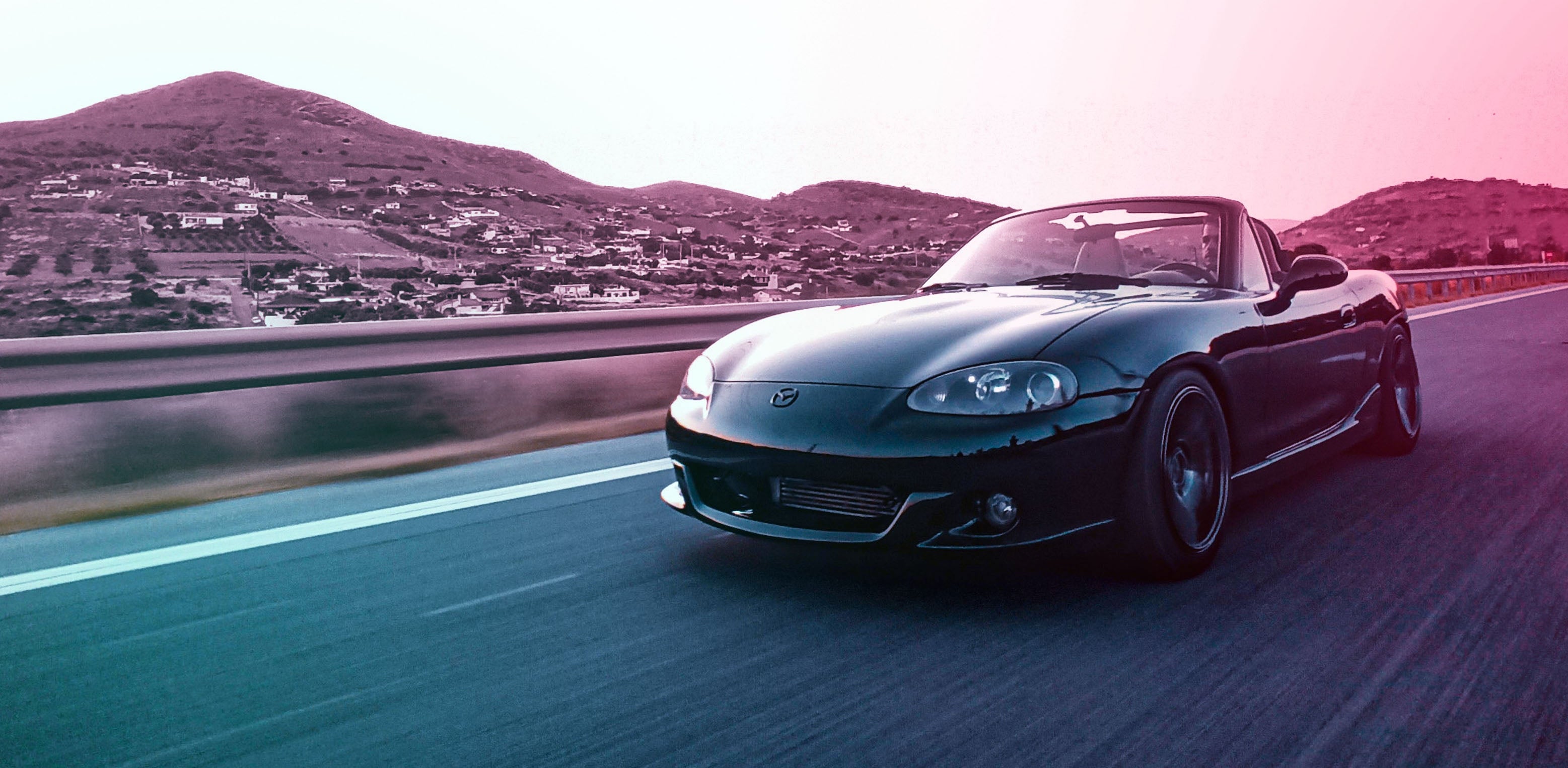 Carhub retrowerks black interior nbfl headlights mazda mx5 nb nb2 with chrome rings