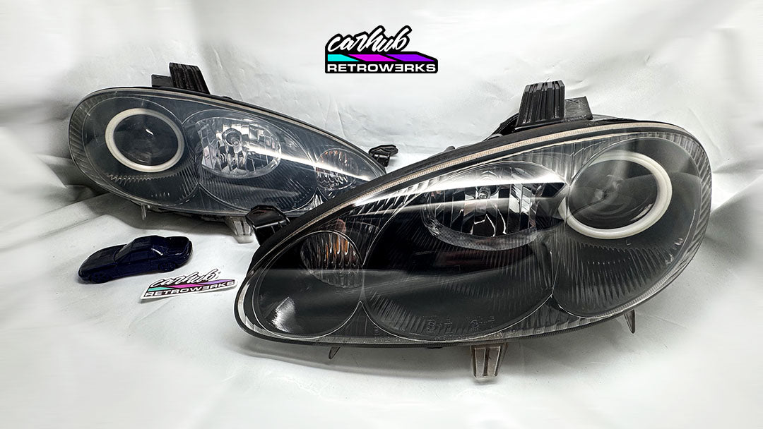 NB2 Mazda MX-5 Miata Round Halo Head Light Set